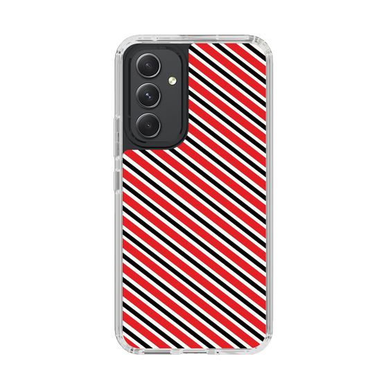 スリムプロテクションケース［ Small Stripe - Red × Black ］