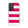 スリムプロテクションケース［ Big Border - Pink ］