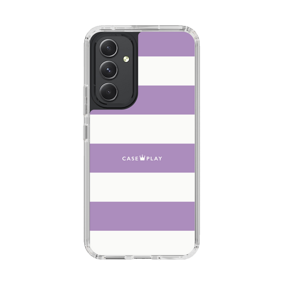 スリムプロテクションケース［ Big Border - Purple ］