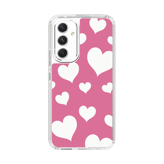スリムプロテクションケース［ Dot Hearts - Pink ］