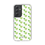 スリムプロテクションケース［ Stripe Hearts - Green ］