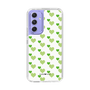 スリムプロテクションケース［ Stripe Hearts - Green ］