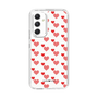 スリムプロテクションケース［ Stripe Hearts - Red ］