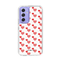スリムプロテクションケース［ Stripe Hearts - Red ］