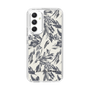 スリムプロテクションケース［ LAGUNAMOON - ボタニカルジャガード - White×Black ］