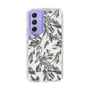 スリムプロテクションケース［ LAGUNAMOON - ボタニカルジャガード - White×Black ］