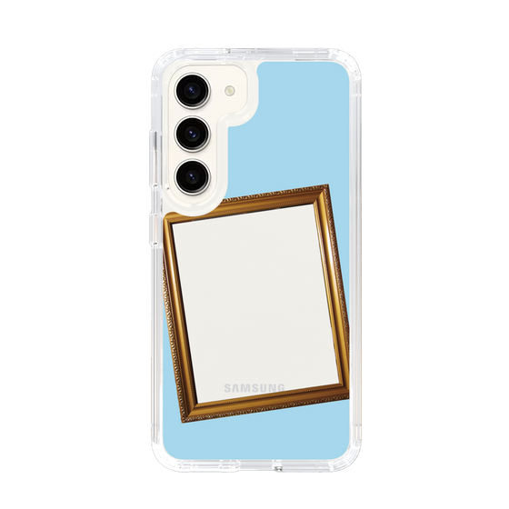 スリムプロテクションケース［ Photo Frame - Light Blue ］