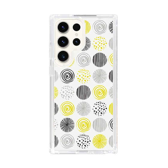 スリムプロテクションケース［ Nordic Circle - Yellow ］