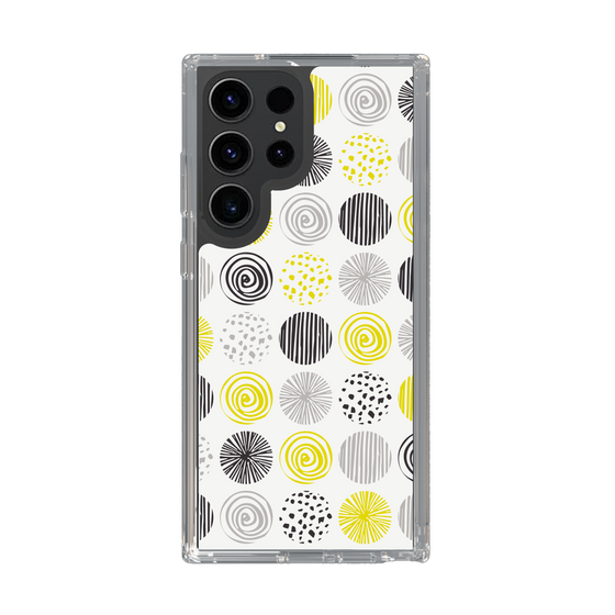 スリムプロテクションケース［ Nordic Circle - Yellow ］