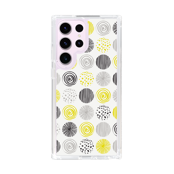 スリムプロテクションケース［ Nordic Circle - Yellow ］