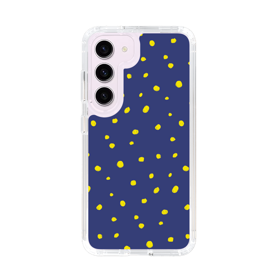 スリムプロテクションケース［ Drawing Dot - Navy ］