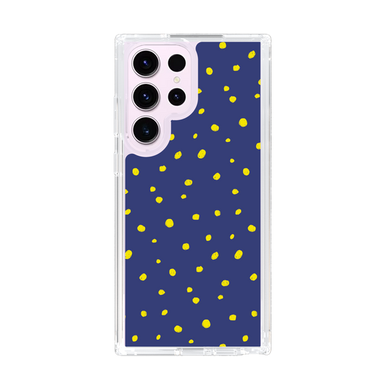 スリムプロテクションケース［ Drawing Dot - Navy ］