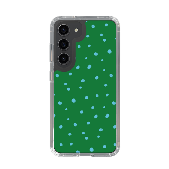 スリムプロテクションケース［ Drawing Dot - Green ］
