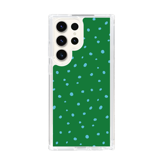 スリムプロテクションケース［ Drawing Dot - Green ］