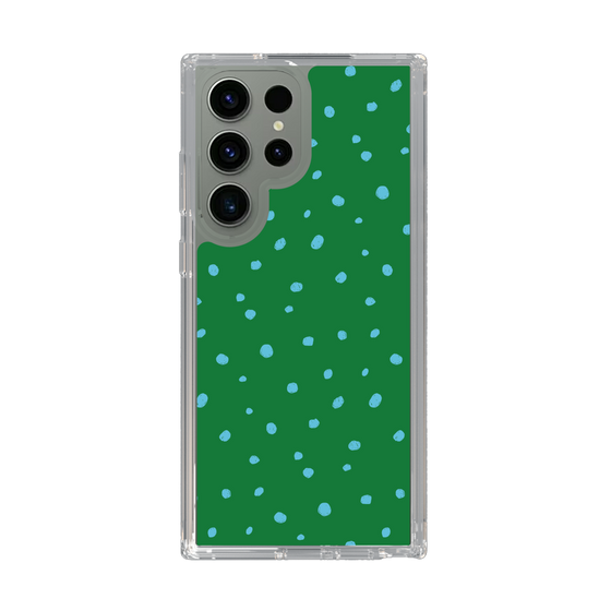 スリムプロテクションケース［ Drawing Dot - Green ］