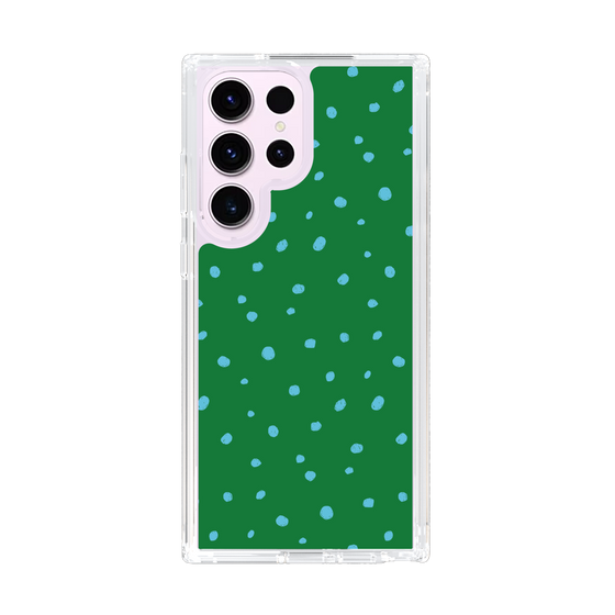 スリムプロテクションケース［ Drawing Dot - Green ］